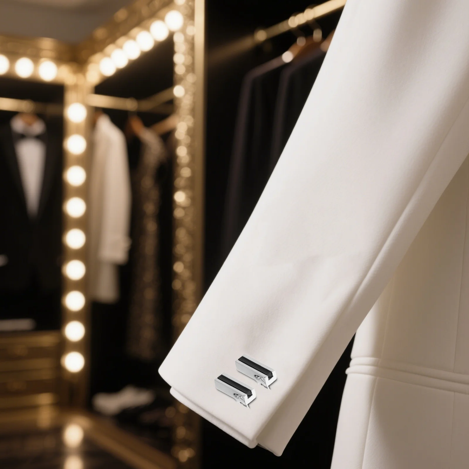 

1 Pair French Cuff Shirt Cufflinks For Men Elegant Lightweight Durable Design For Business Formal Occasions Suit Accessories