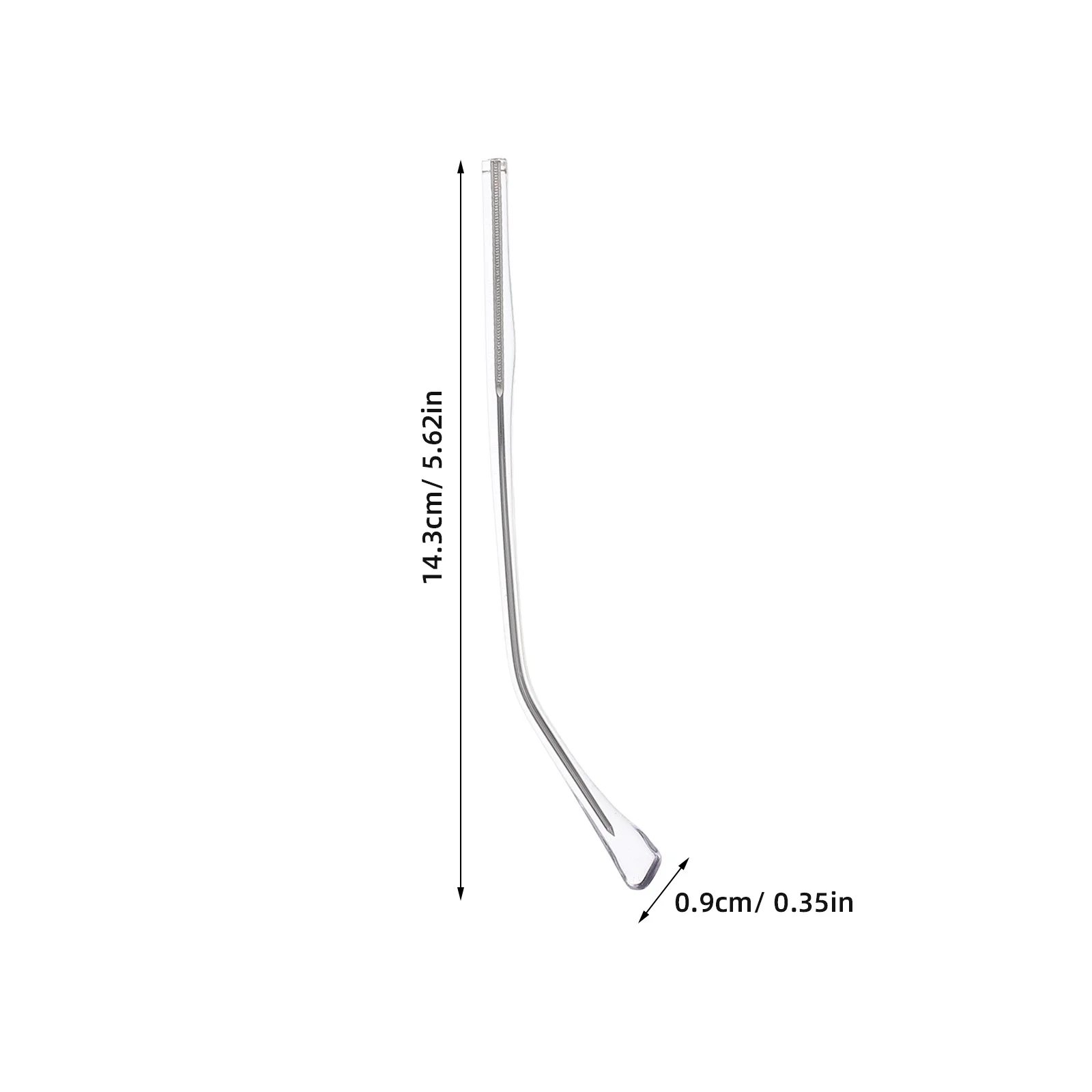 2Sets Transparante Metalen Brillen Armen Vervangingsset Neuspads Schroevendraaier Schroeven Gemakkelijk te installeren Stijlvol Duurzaam Comfortabel
