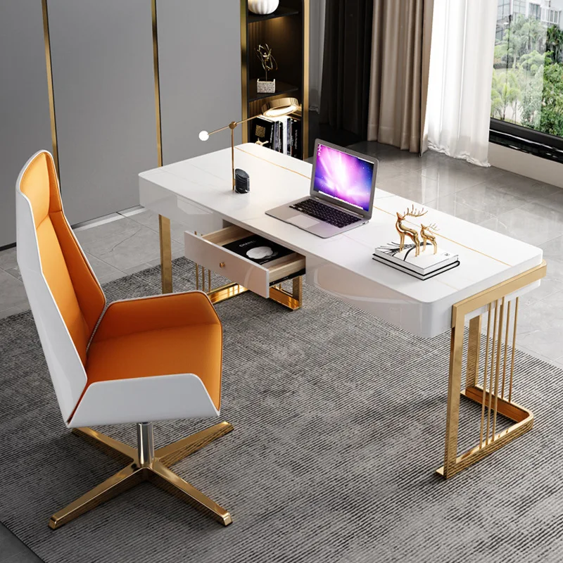 

Home Study Writing Office Desks Medical Aesthetics Consultation Rock Plate Office Desks with Drawers Furniture Escritorio JT40O
