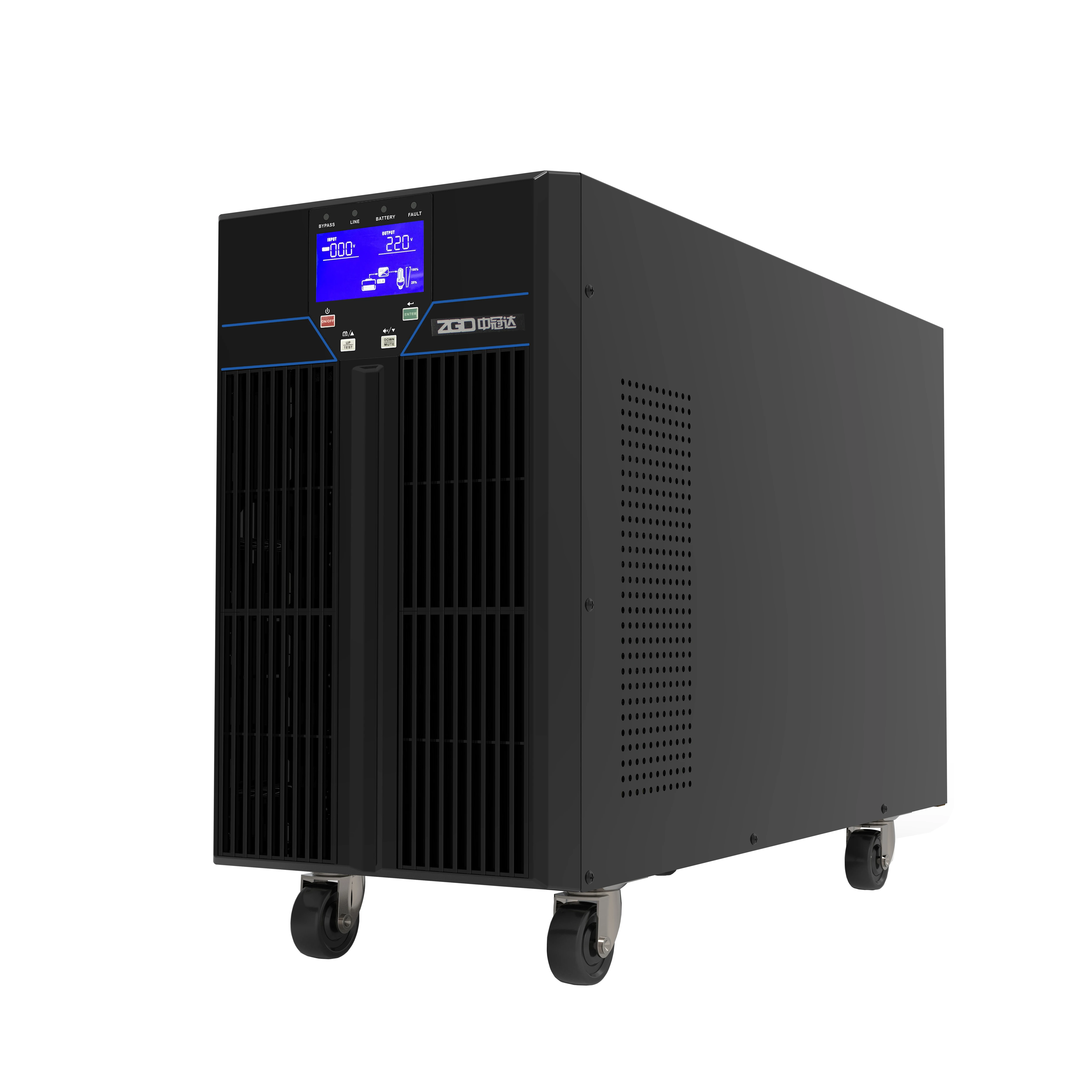 High Frequency Online 6KVA 6KW Uninterruptible Power Supply Pure Sine Wave UPS With Built-in Battery