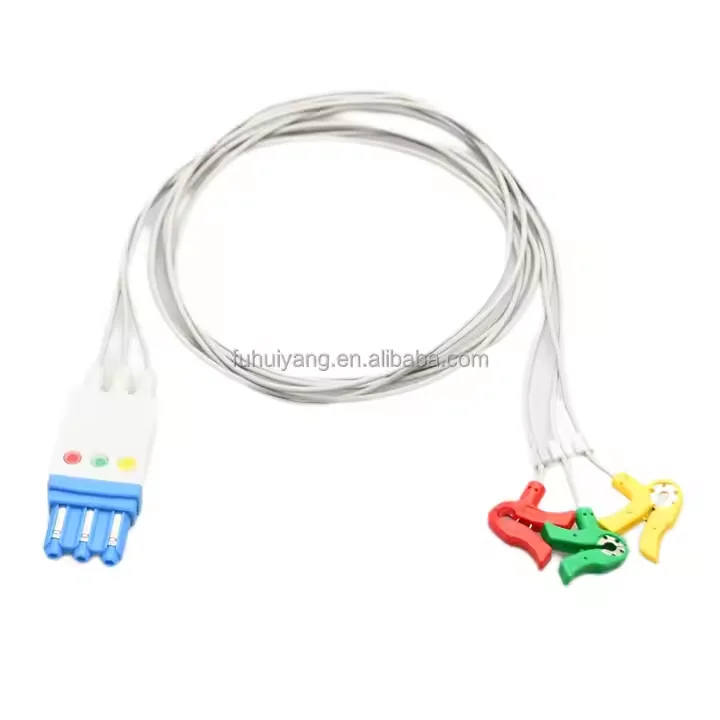 

Philips 3-проводной ЭКГ-кабель пациента IEC для новорожденных Захват Больничные принадлежности Совместимые медицинские принадлежности для больниц