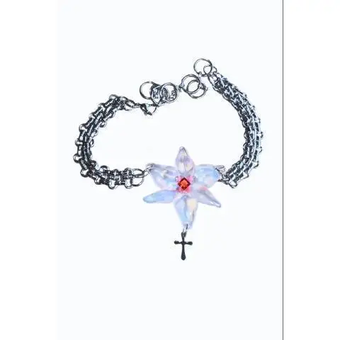 

Biological Thorn 07* Lily Small Cross Pendant Design Necklace