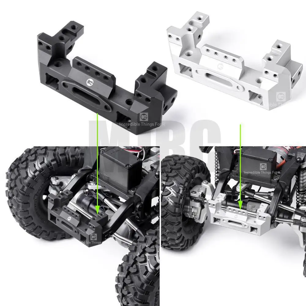 

G2 Metal Aluminum Steering Gear Front Winch Bracket For 1/10 Rc Crawler Trax Trx4 Defender Bronco Mustang Fighter #8237