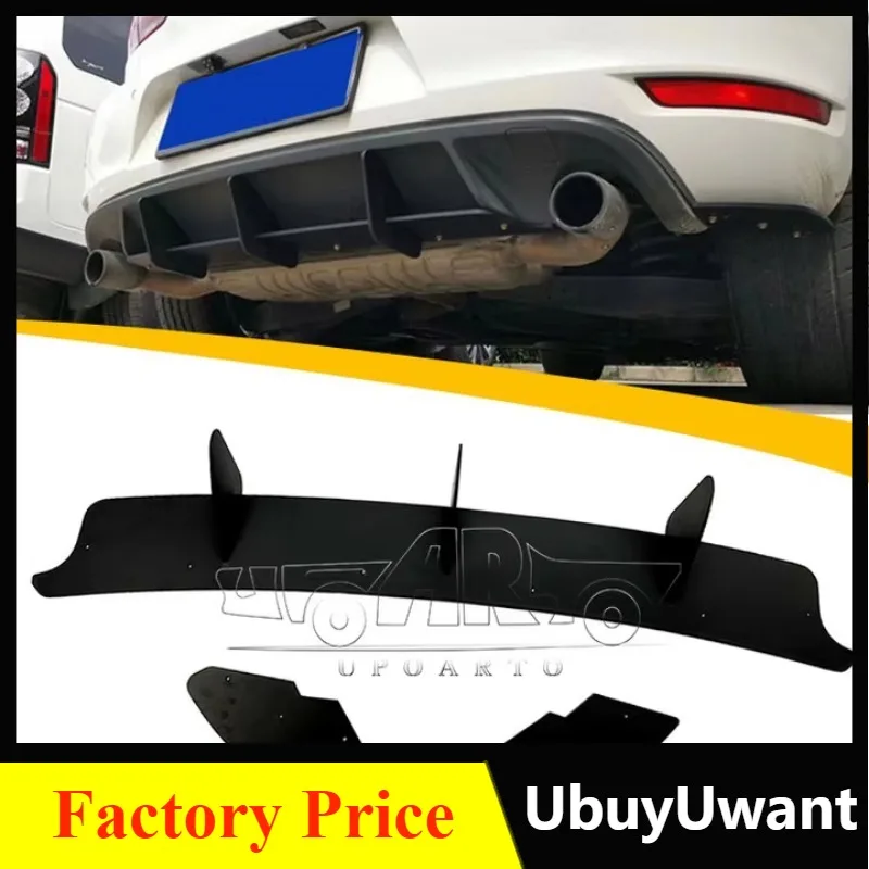 Car Spoilers Factory Produce ABS Carbon Fiber Back Bumpers Plate Guard Rear Blade Diffuser Spoiler For VW MK6 Golf GTI