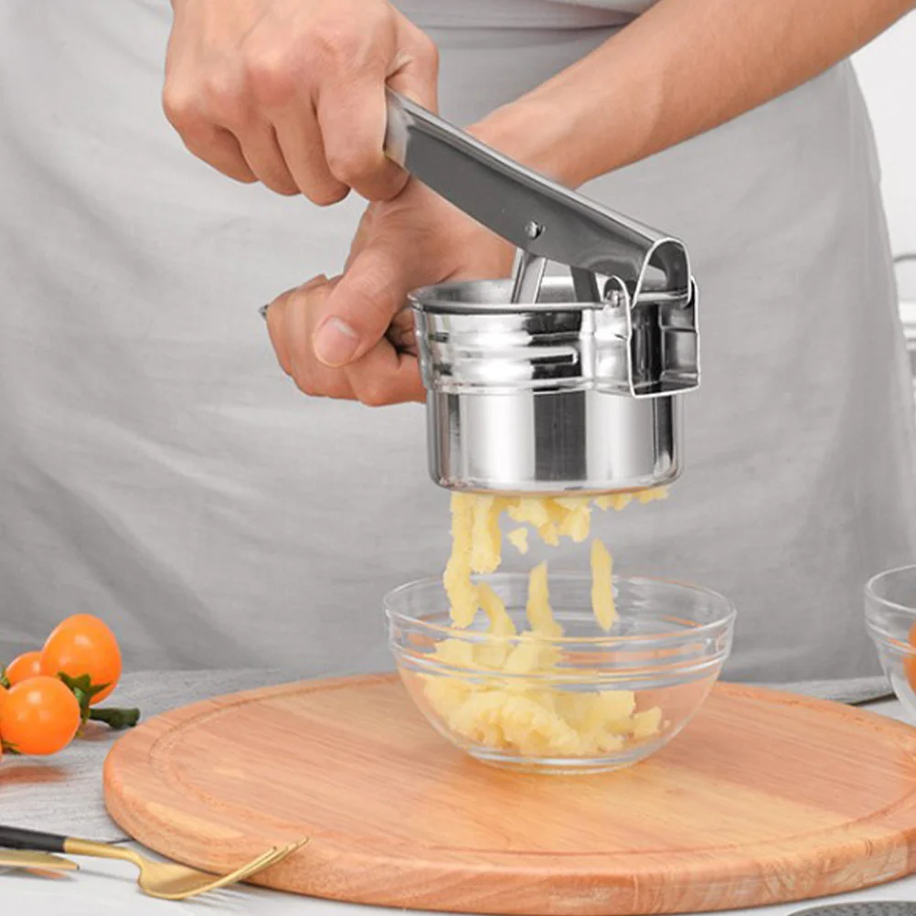

1Set Potato Masher Stainless Steel Manual Multi-Function Kitchen Tool for Mashing Potatoes Sweet Potatoes Yams Pumpkins Easy