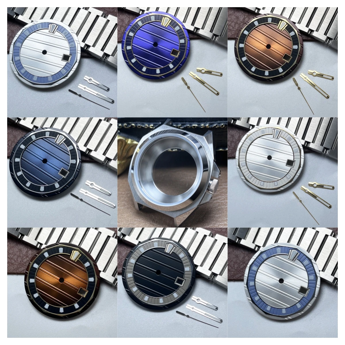 8215 33mm retro texture diffused light model dial 1612 automatic mechanical movement without logo luminous dial