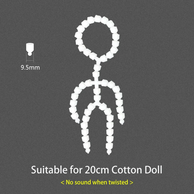 10cm&15cm&20cm Cotton Doll Skeleton, A Tool To Infuse The Soul Of Cotton Dolls, A Special Silent Skeleton For Dolls, 9.5mm