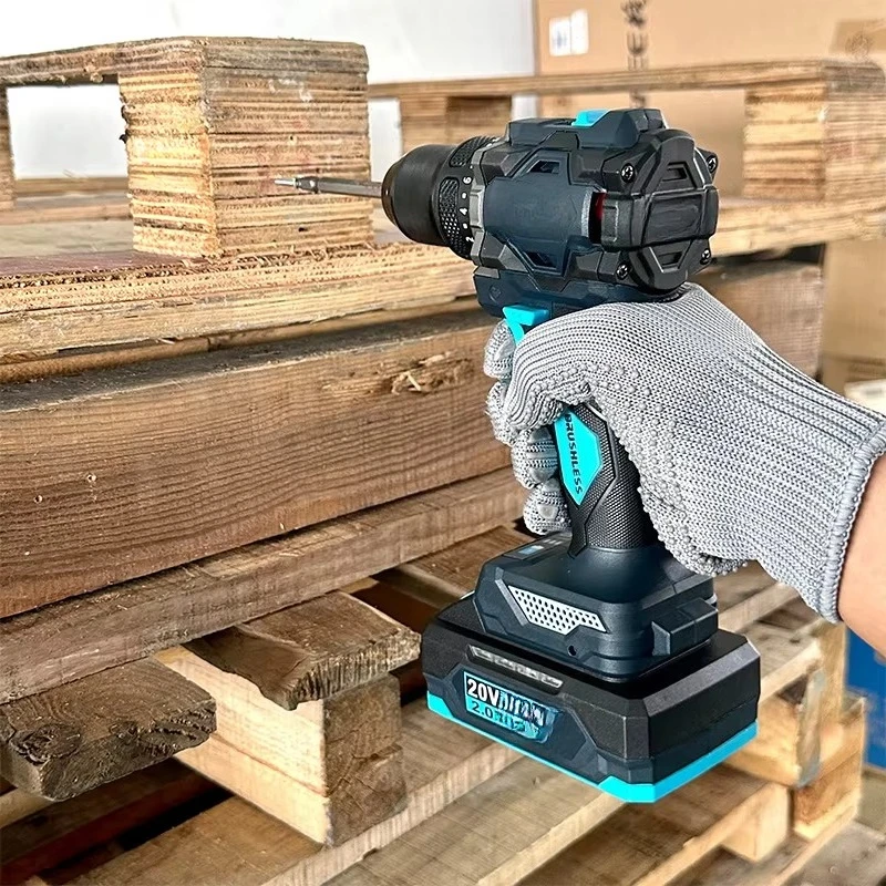 

20V Cordless Power Tools Combo Kit Cordless Drill 9pc Kits Accessories Brushless Screwdriver Wrench