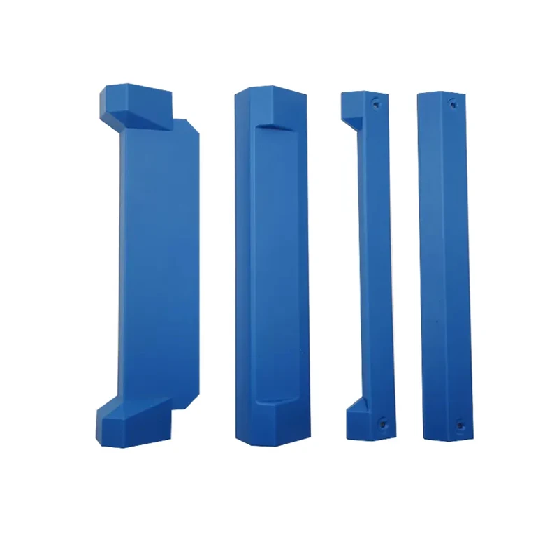 CNC Machined Blue Anodized Aluminum Alloy Equipment Fixing Plate, Special-Shaped Mounting Connecting Plate, Support Accessories