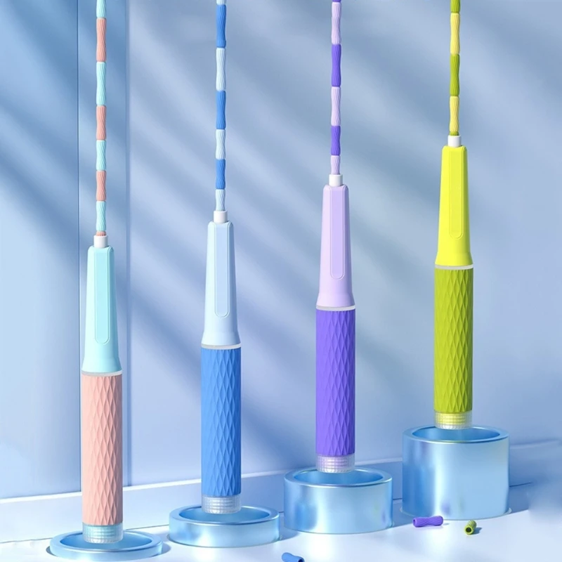 Corda pular contas, corda pular fitness segmentada ajustada para mulheres, homens, crianças, corda pular, treino e