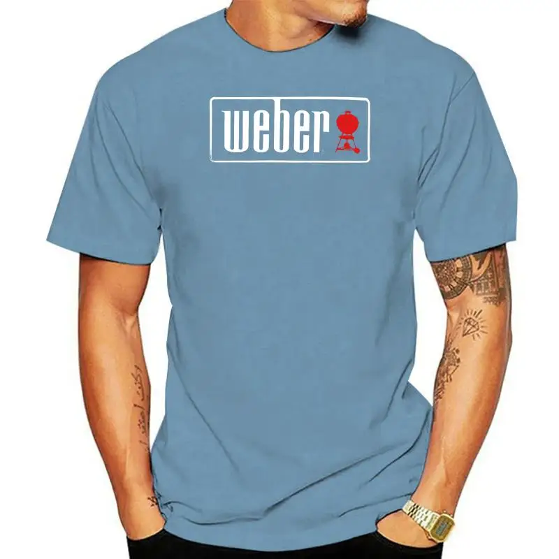 เสื้อยืด Air Broil King สำหรับผู้ชายเสื้อยืดสีดำตะแกรงย่างบาร์บีคิวโลโก้ Weber ใหม่ขนาด S-3XL