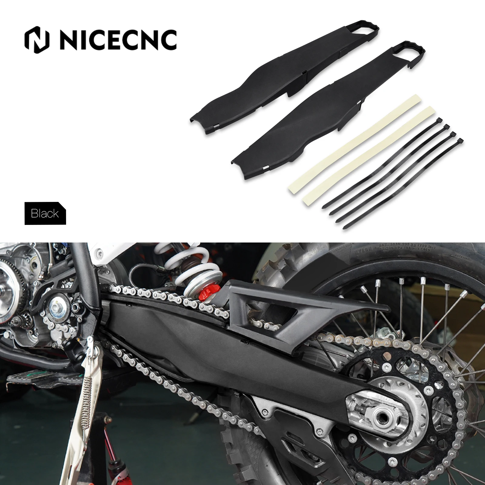 For KTM EXC 300 EXC EXCF XCW XCF-W XW-F 150 250 300 350 450 500 2024 SX SXF XC XCF 2023-2024 Rear Swingarm Swing Arm Protector