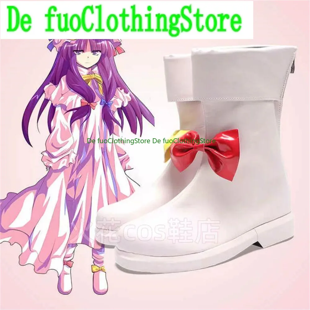 

Patchouli Знания Touhou Project Обувь для косплея Сапоги Игра Аниме Вечеринка Хэллоуин Рождество DefuoClothing Магазин обуви