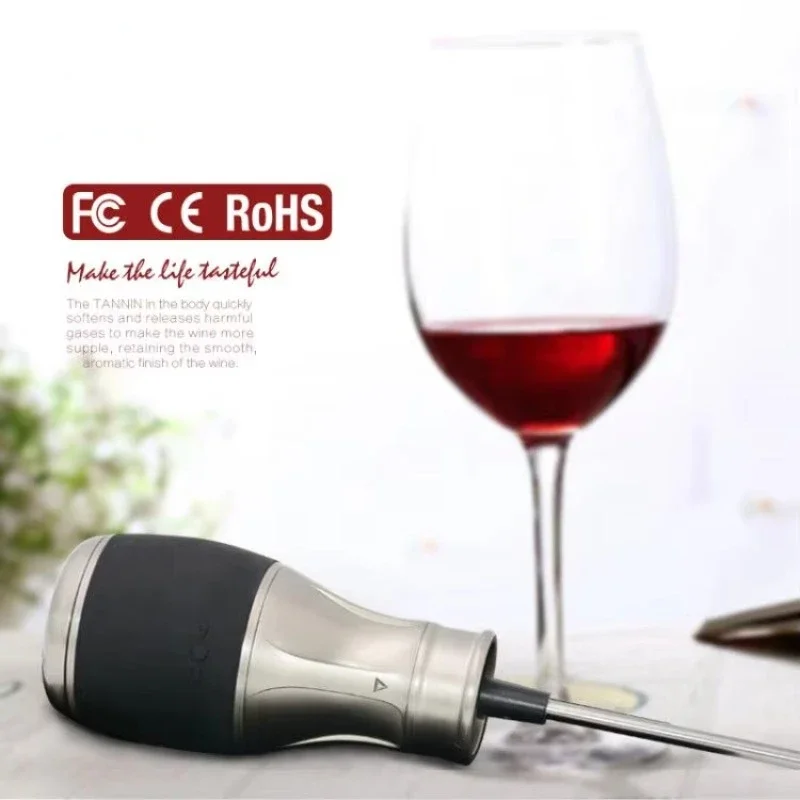 Automatic Electric Wine Aerator and Pourer / Dispenser - Air Decanter - Personal Wine Tap for Red and White Wine Bar Accessories