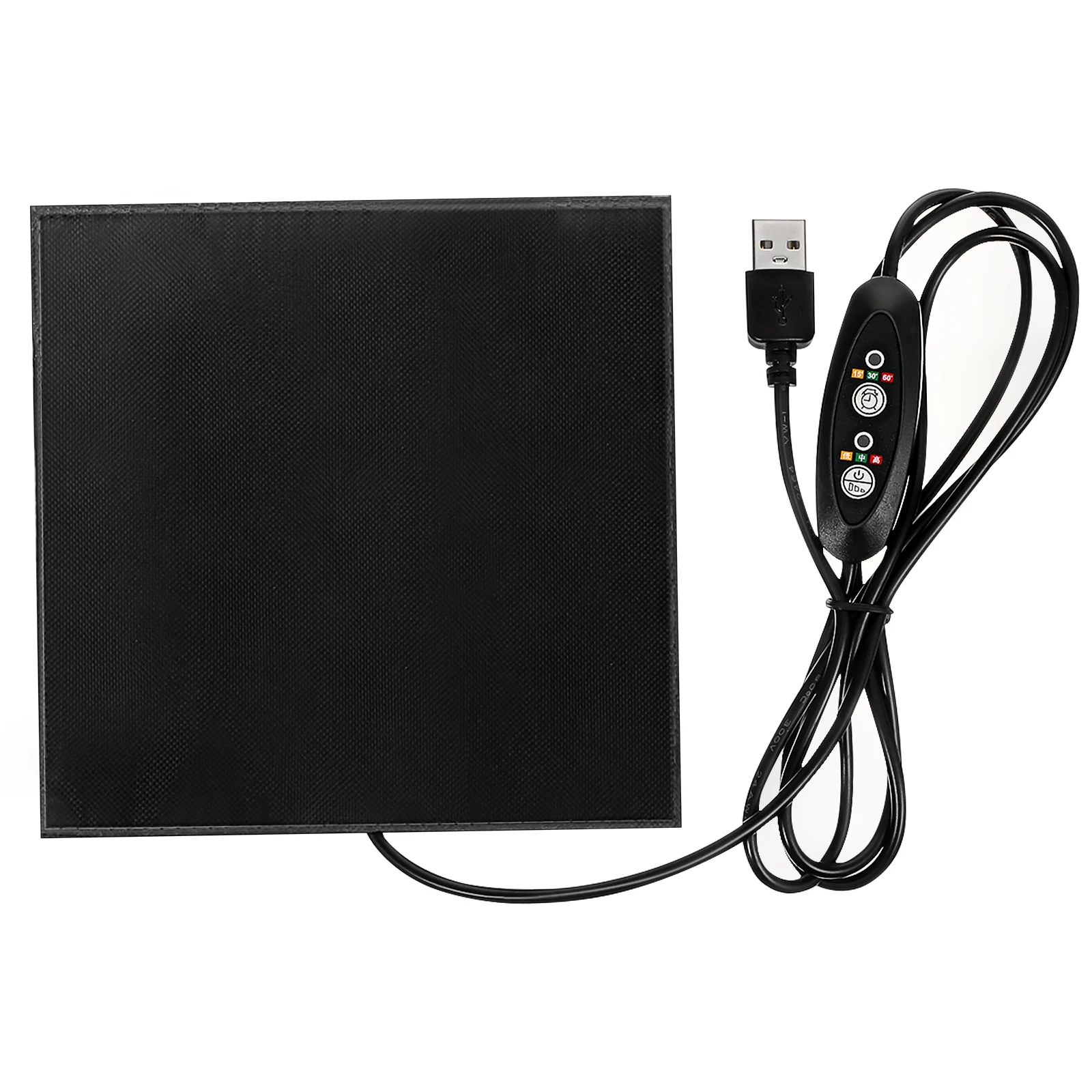 USB لوحة التدفئة قابل للتعديل الدفء مادة ألياف الكربون سلس حافة السلامة خفيفة الوزن لوحة التدفئة الحيوانات الأليفة للزواحف الهامستر