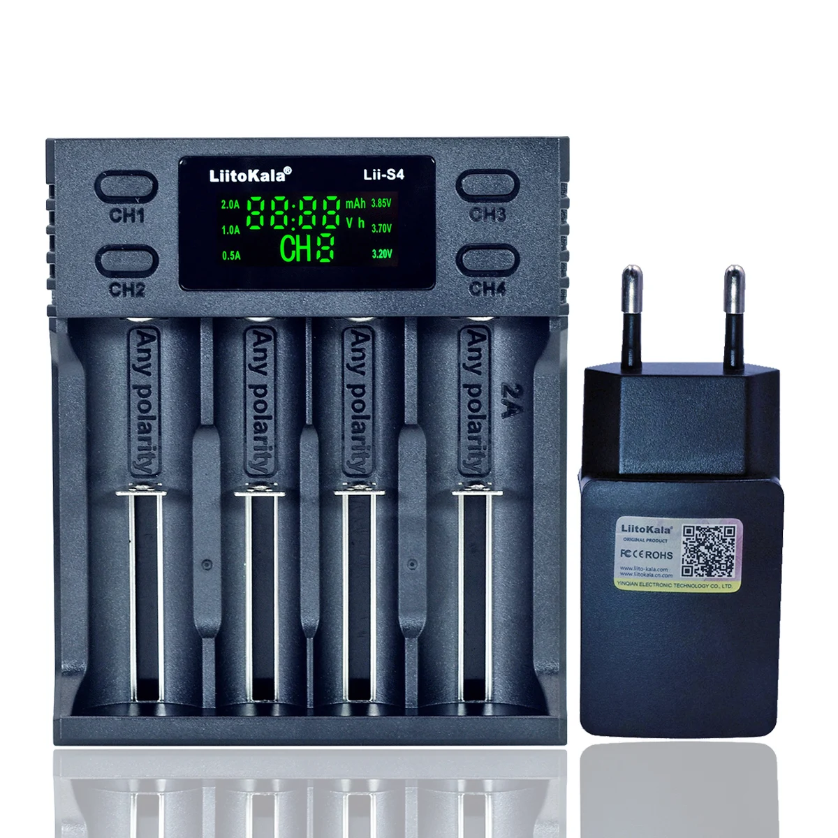 Liitokala Lii-S2 Lii-S4 Lii-C2 Lii-500 LCD 3.7V 1.2V 18650 18350 18500 14500 26650 AA NiMH Rechargeable Lithium-Battery Charger