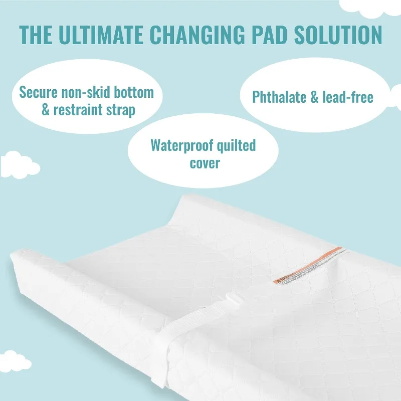 Portable Baby Changing Diaper Pad and Cover Newborn Nappy Changing Table Waterproof Soft Infant Nursing Mat Set Baby Stuff