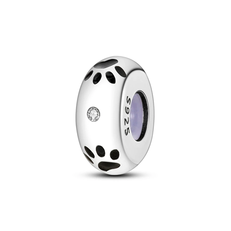 925 Sterling Silber Silikon Spacer Stopper Perlen Charms Schmuck Fit Original 925 Armband Für Frauen DIY Geschenk Party