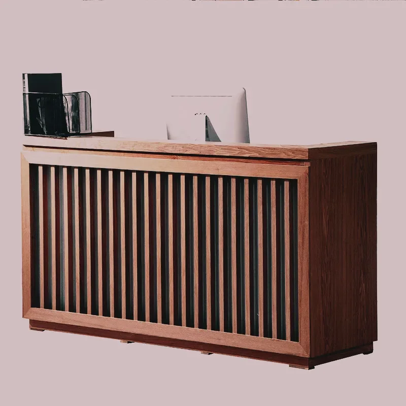 Schreibtisch aus gehärtetem Glas, Bürotisch, Spiegelmitte, Acryl, Rednerpult, Kirche, Friseur, Empfangsmöbel, weiß, einfache Spa-Bar