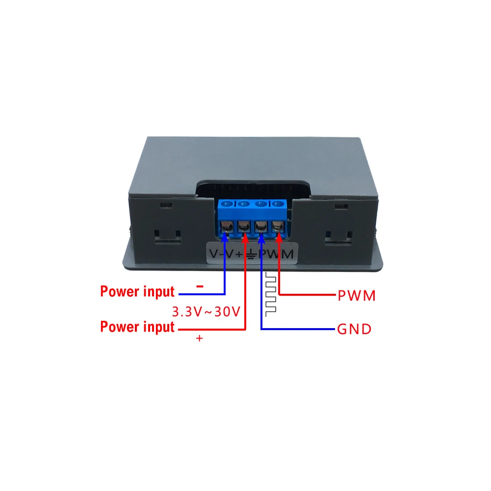 XY-KPWM Signal Generator PWM Frequency Meter DC 3.3V-30V 5-30mA 1Hz-150kHz Adjustable Pulse Duty Cycle LCD Display