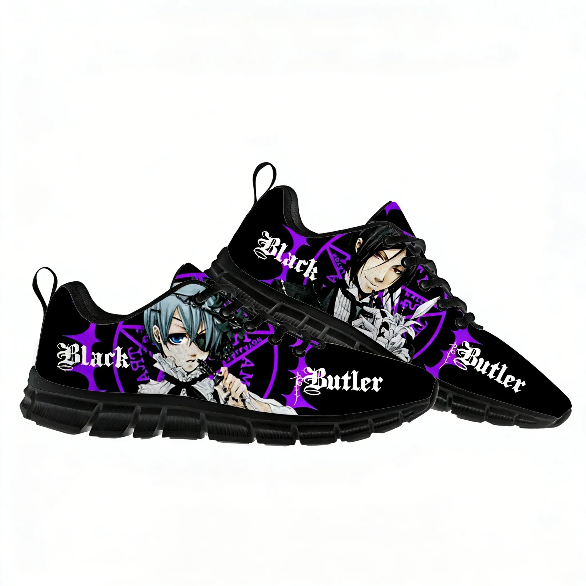 

Спортивная обувь Black Butler, мужские, женские, подростковые, детские кроссовки, высококачественные кроссовки в стиле японского аниме и манги, обувь на заказ