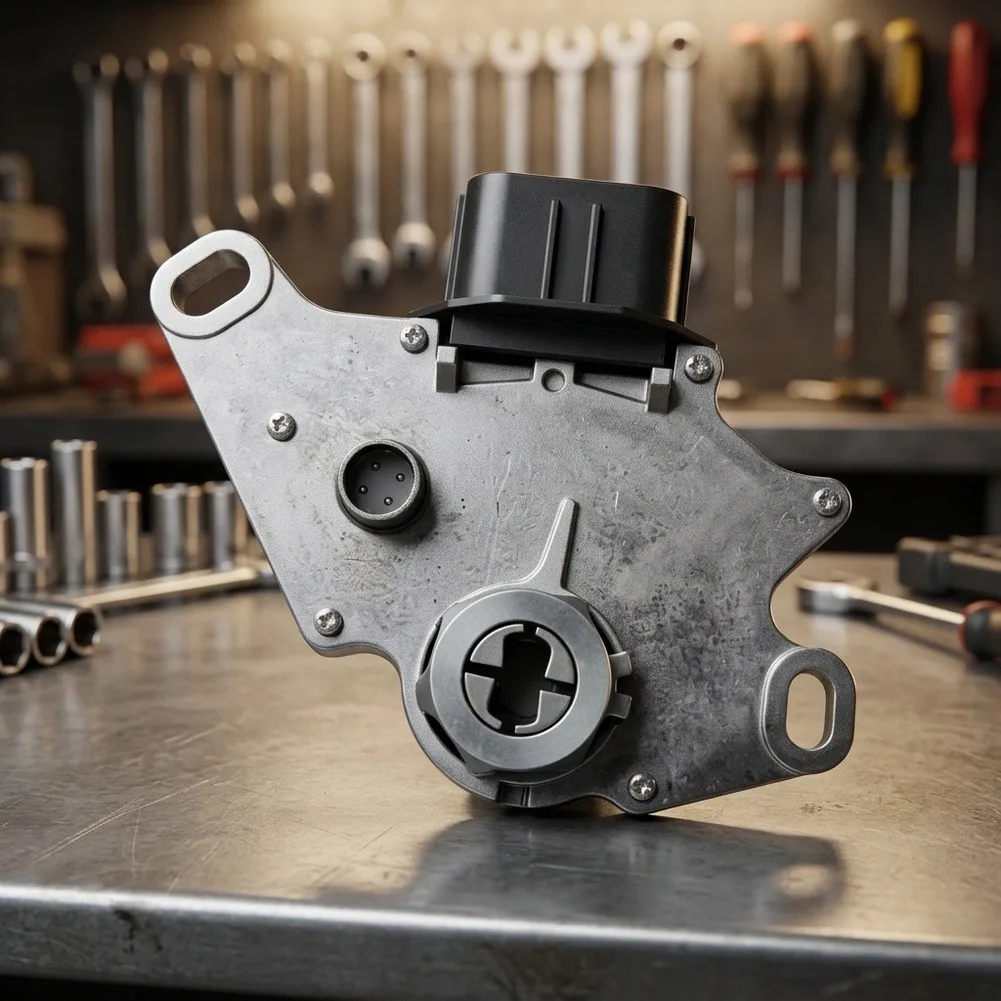 Transmission Switch Engine Start Inhibitor Black silver Transmission Gear Switch Solid Aluminum Bracket Built-in Neutral Lock