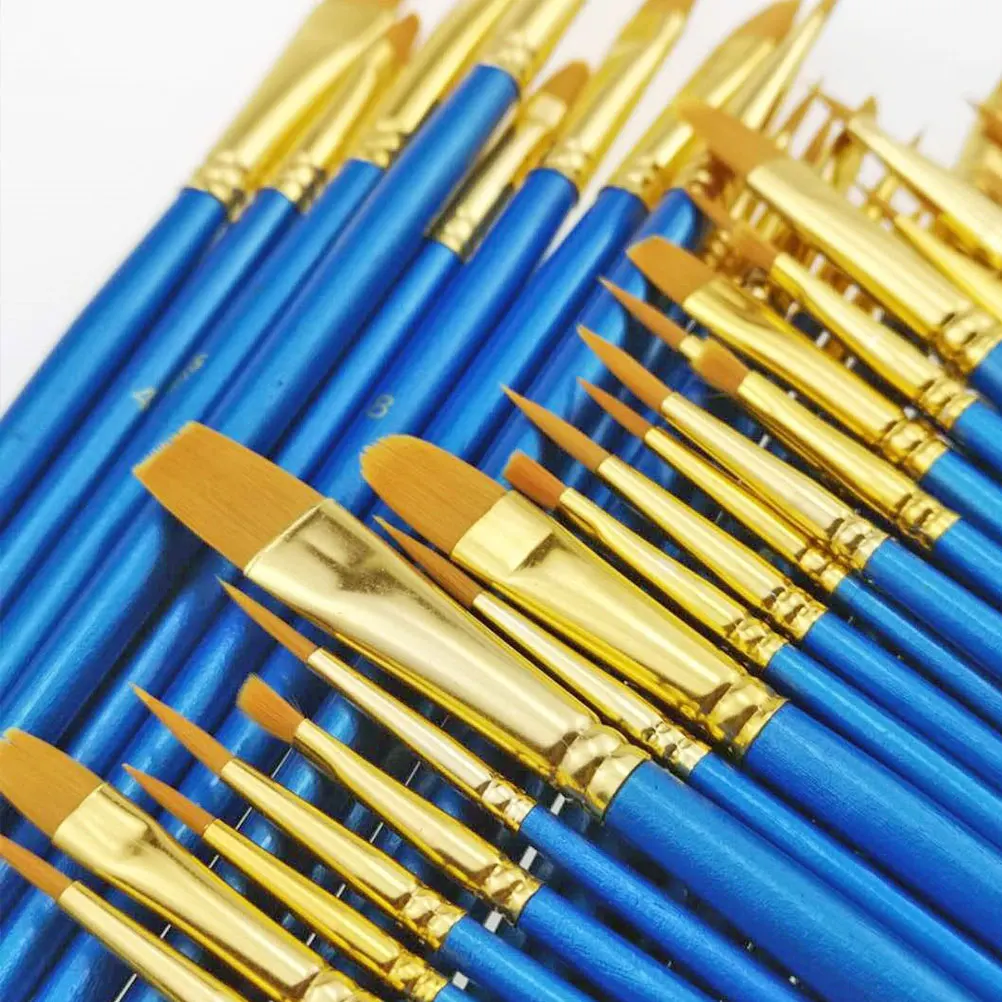 

Painted Brush Set Paintbrush Water Color Painting Accessories Oil Line Drawing Pen Watercolor Brushes