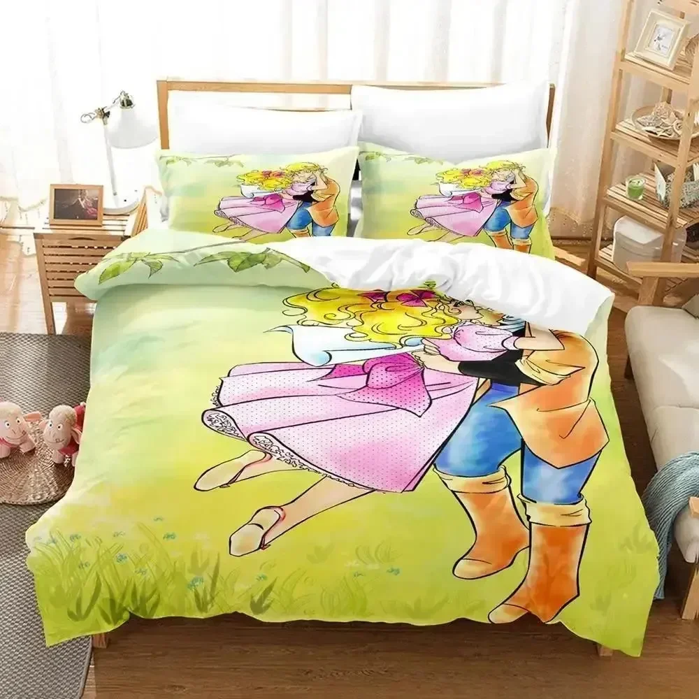 

Manga Candy Comfortable Duvet Quilt Cover Pillowcase Bedding Set Children Bedroom Decoration Home Textile