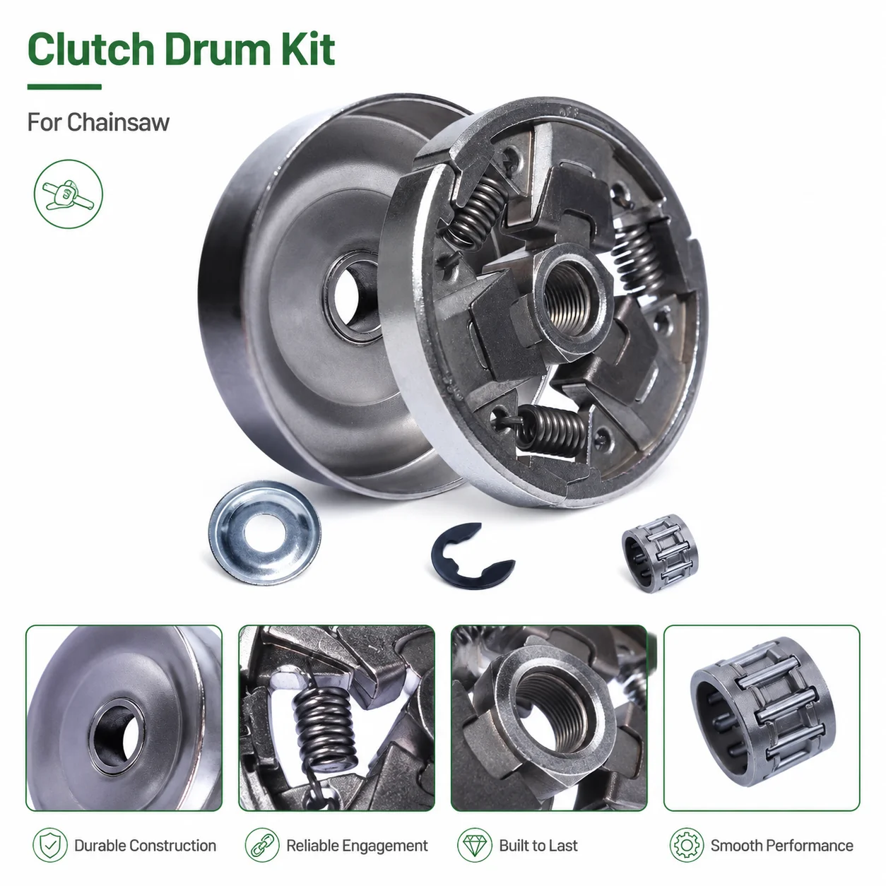 For Stihl MS261 MS261C MS271 MS291 MS271C MS291C .325-7T Clutch Drum Sprocket Kit OEM 1141 640 2001 1121 160 2051 Saw Parts