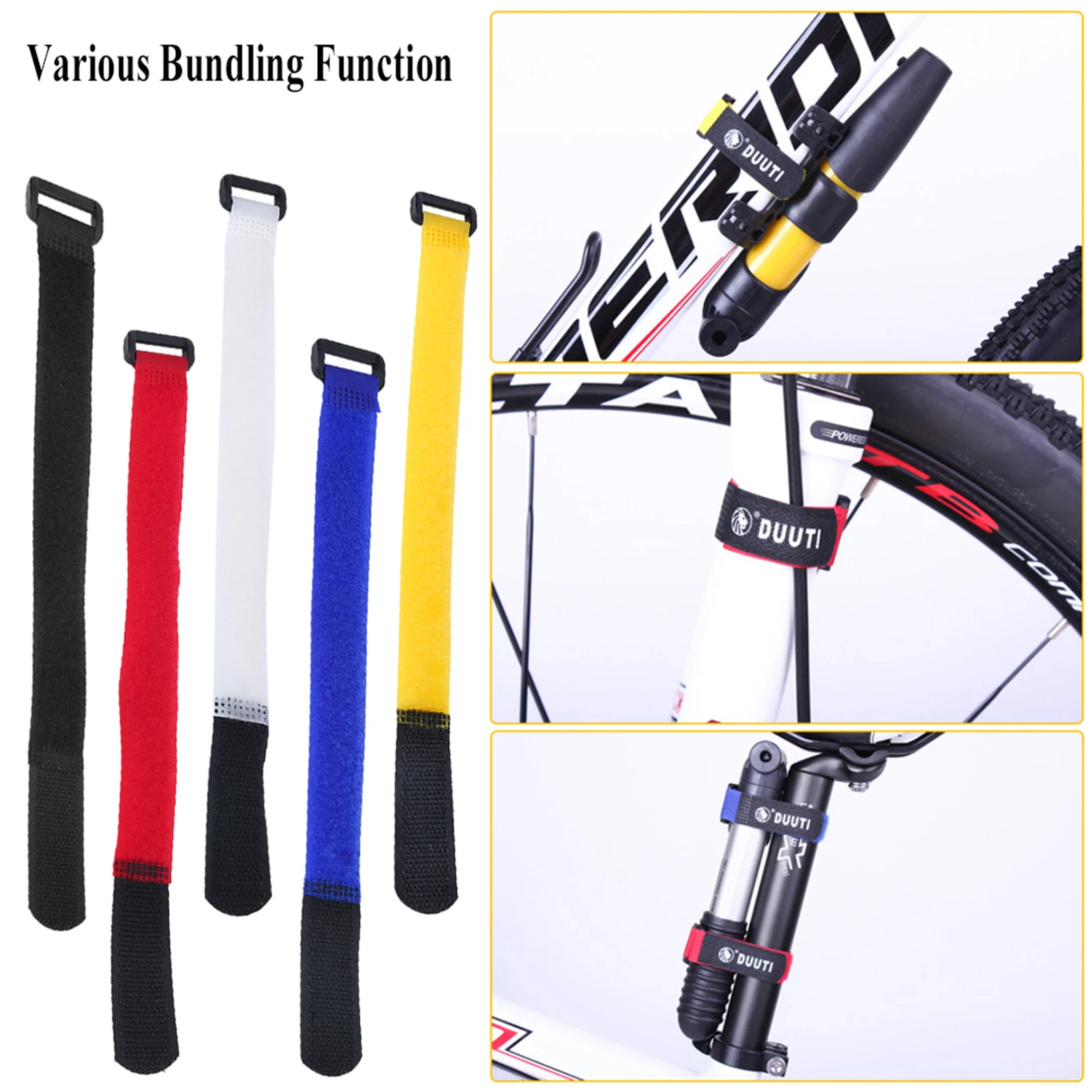 DUUTI 25cm Bicycle Straps Spor - Cable Velcro Strap 评论和价格