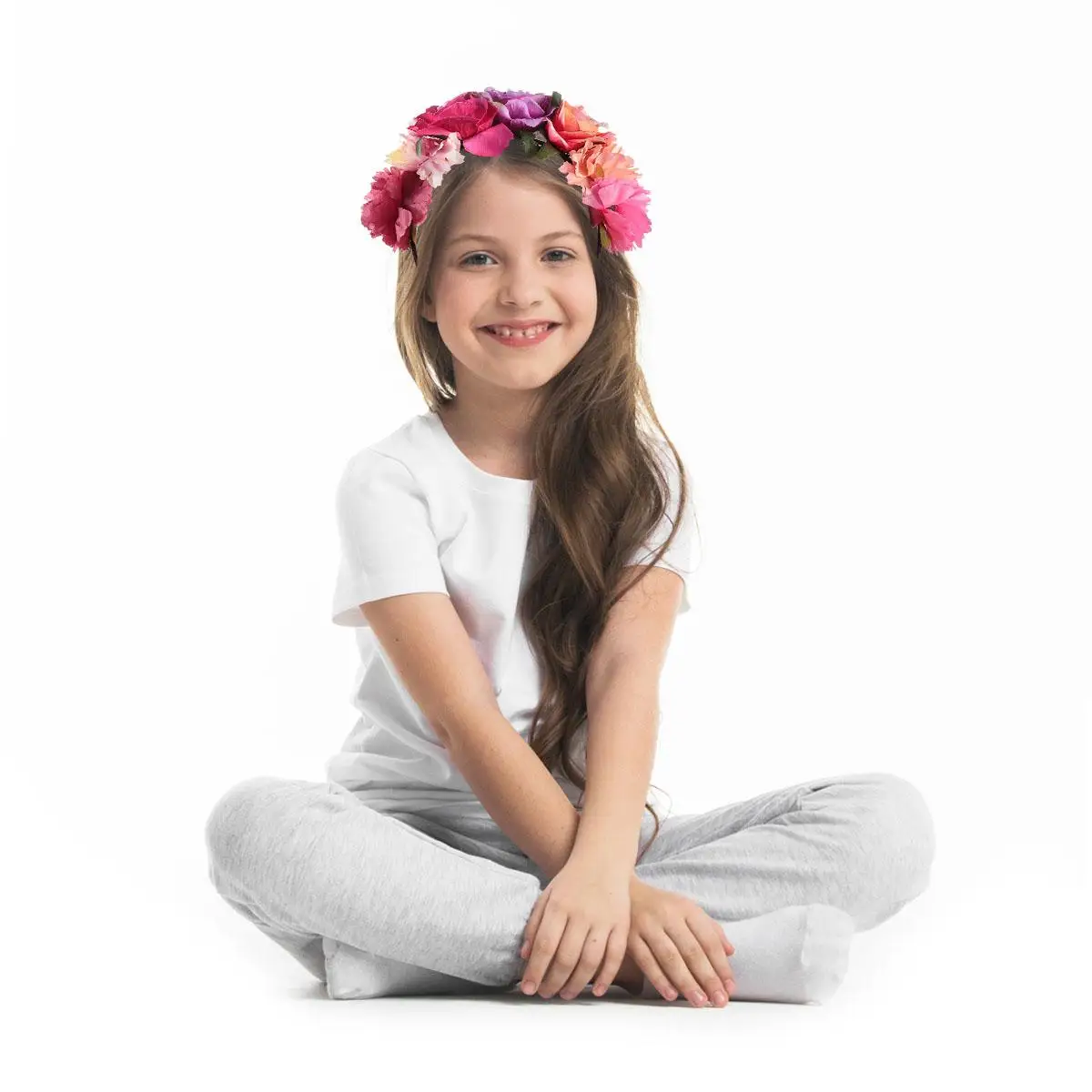 

Rose Flower Hair Band Flowers Headband for Halloween Women Polyester Bride Party Fashion Headband Hair Accessories