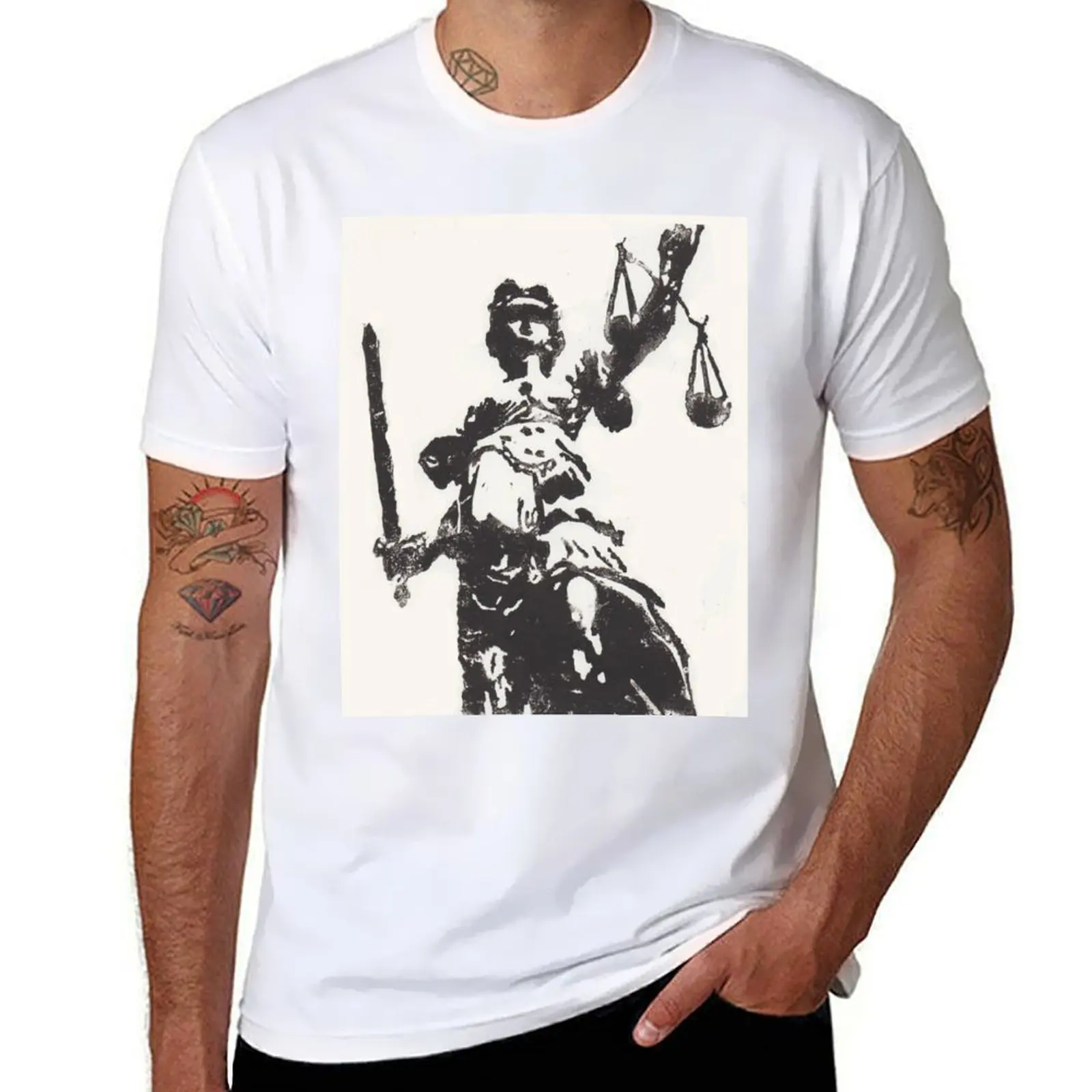 

Lady Justice T-Shirt t shirts cotton 100% man t shirt cotton T-Shirt