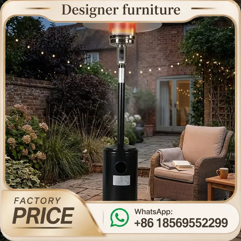 Portable Electric LPG Propane Gas Heater Stainless Steel Mushroom Patio Outdoor Heating Modern Style For Camping Garden