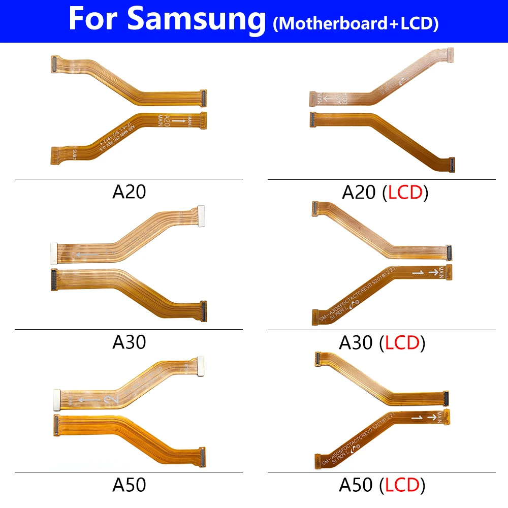 

1 Pcs For Samsung A10 A20E A30 A40 A50 Main Board Motherboard Connector LCD Display Flex Cable For Samsung A60S A70 A80 A90