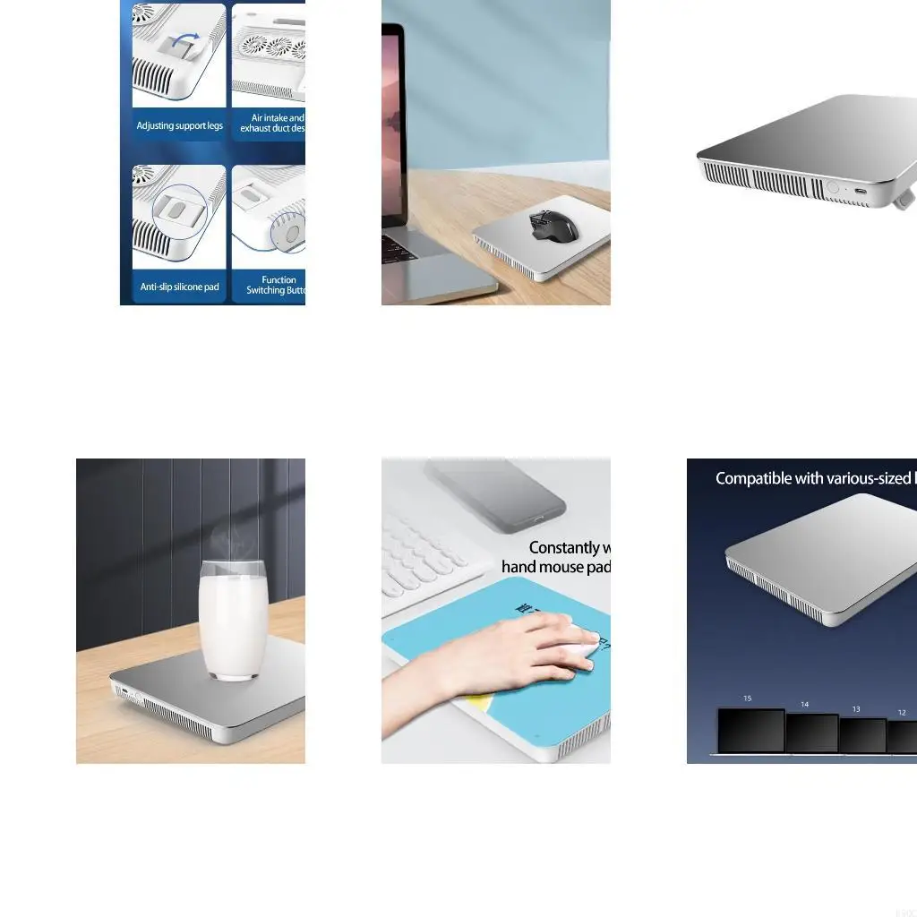 

Чрезвычайно тихая игра для ноутбука, холодильник, полупроводниковая технология Relax, нескользящая алюминиевая подставка с D5QC