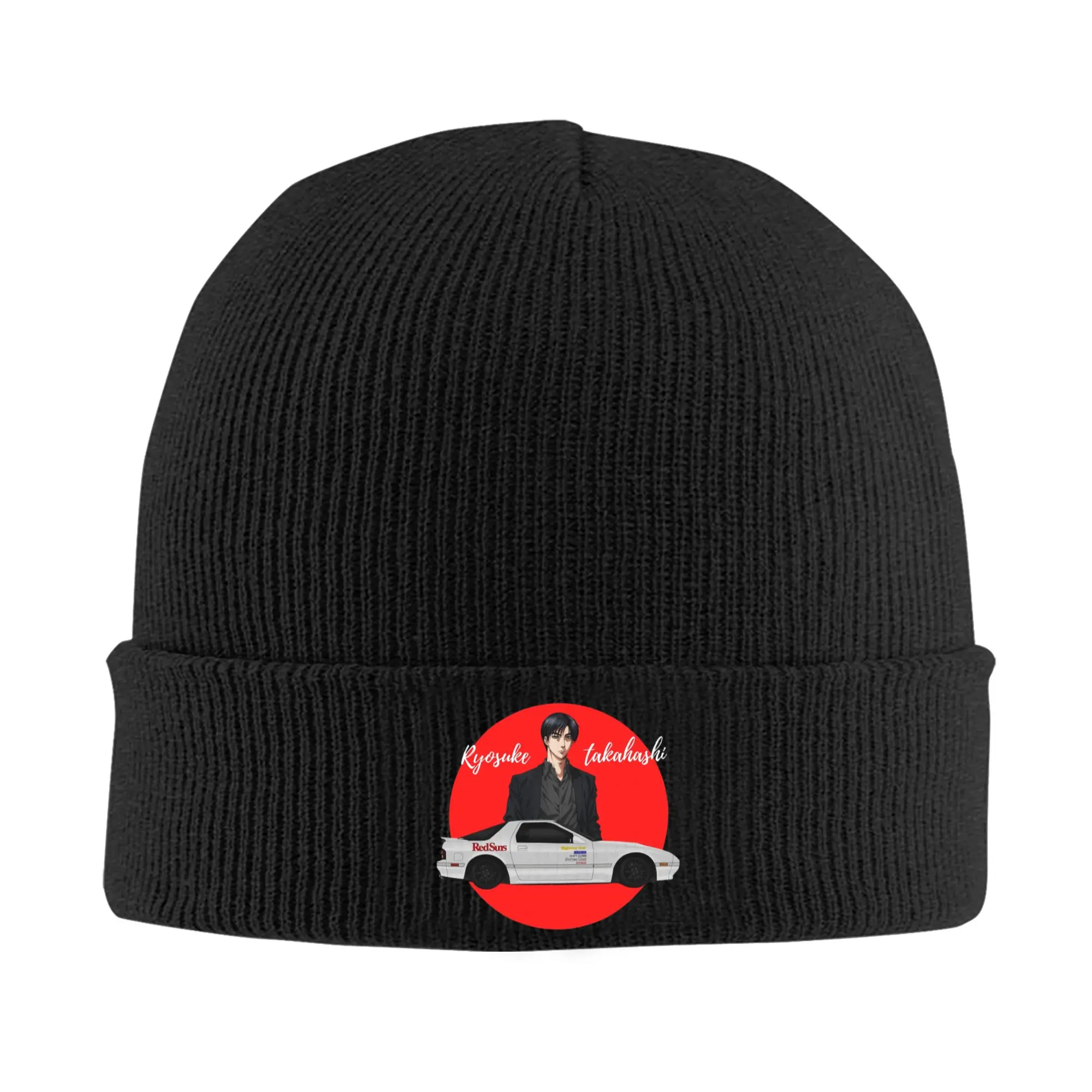Ryosuke Takahashi Initial d rx7 fc3 Winter Skullies Beanies Hat Warm Autumn Knitted Hats Bonnet Caps for Women Men