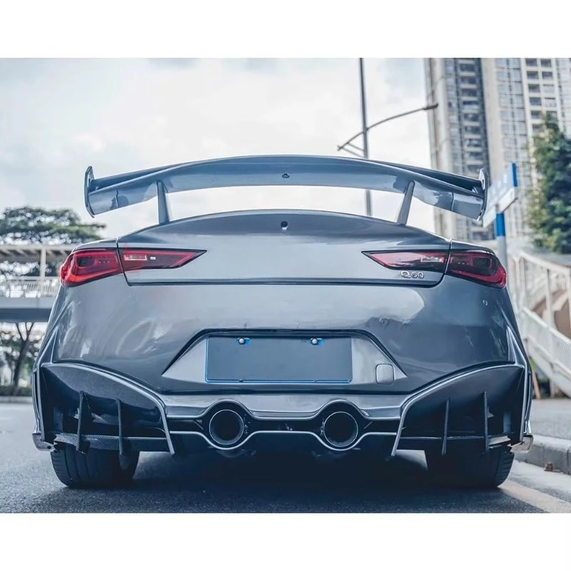 Project Black S Style Carbon Fiber Rear Spoiler GT Wing for Q60