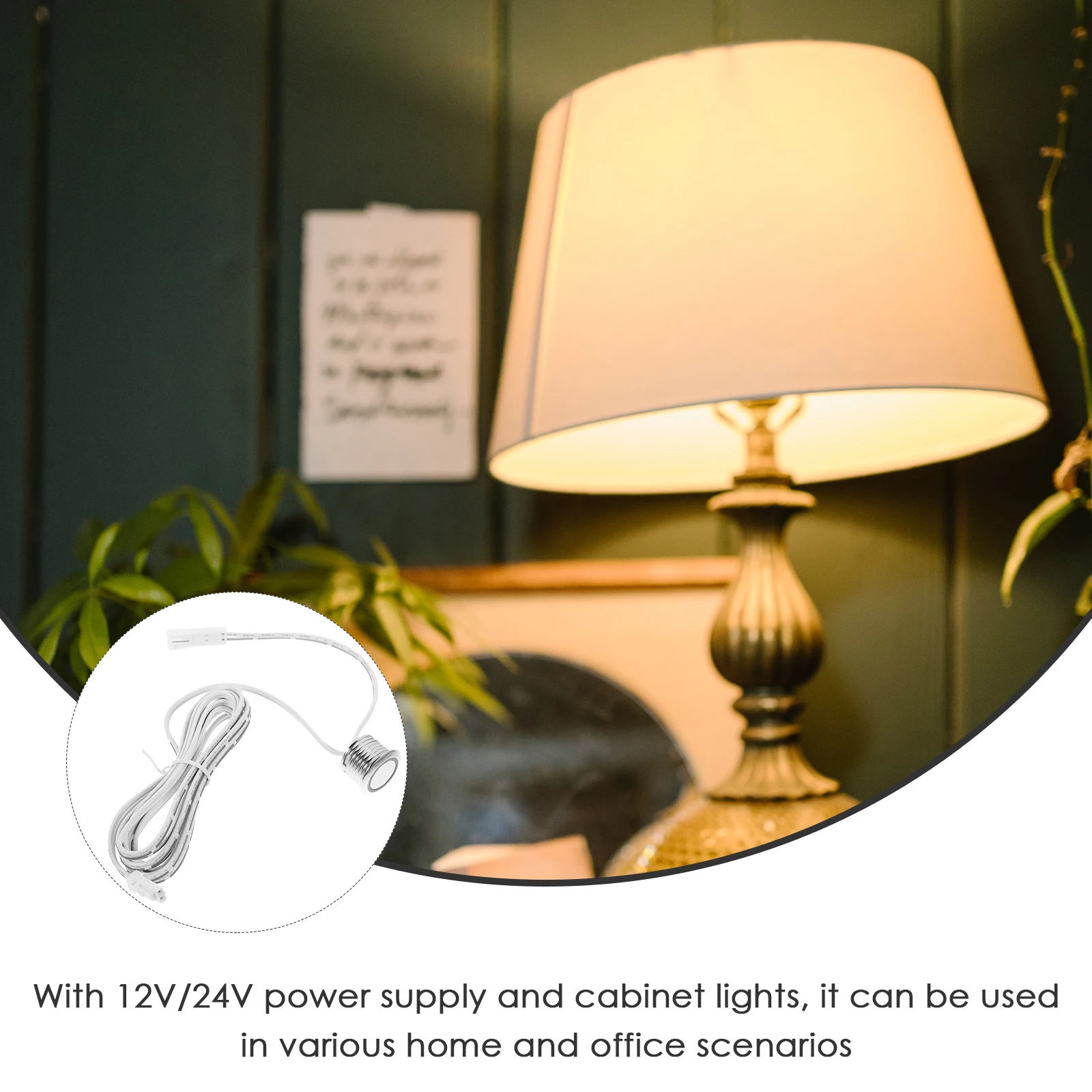 

12 24V Touch Dimmer Switch for LED Cabinet Lights 5A with Indicator Easy Installation Home Office