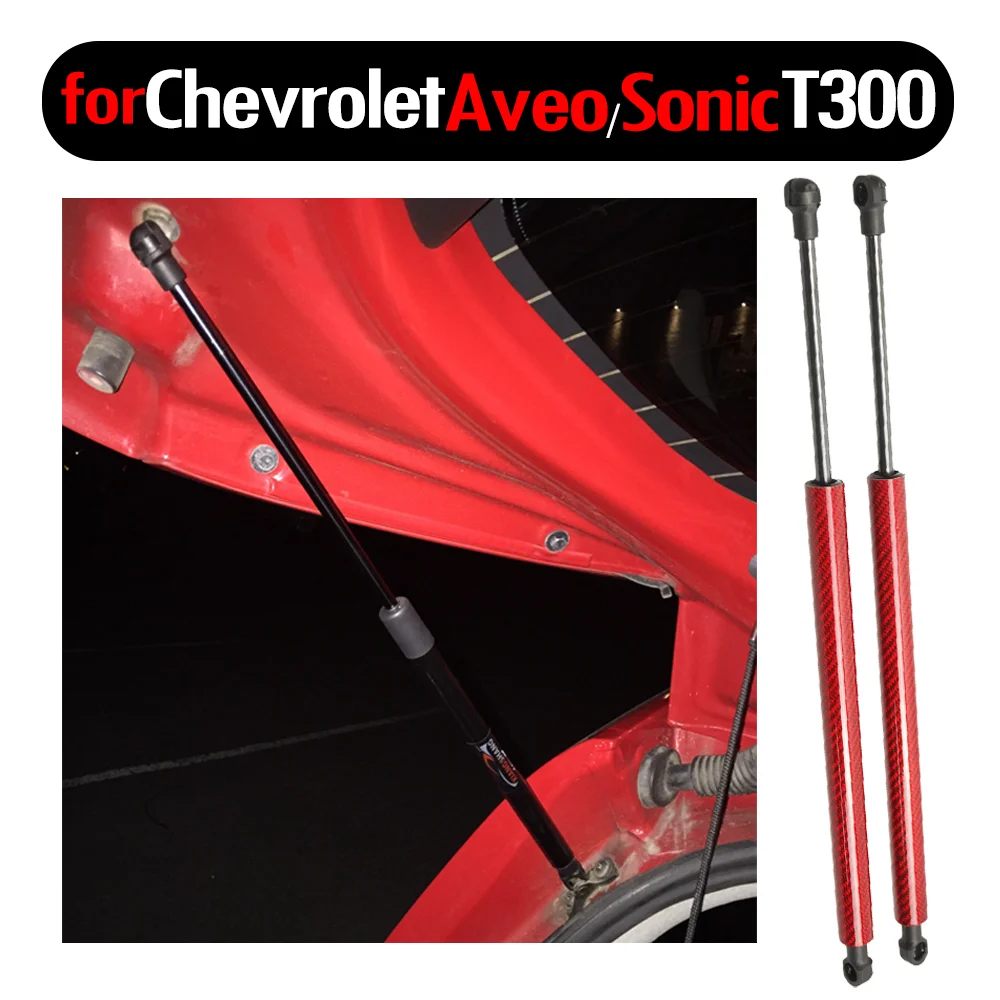 2 sztuk tylny klapa tylna Boot sprężyna gazowa rozpórki wsporniki podnośników amortyzator 485mm dla 2011-2020 Chevrolet Aveo/Sonic T300 hatchback