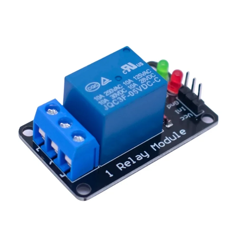 Módulo de Relé Eletromagnético, Gatilho de Baixo Nível, Placa de Controle PLC Driver, 3V, 5V, 12V, 24V, 1-Way