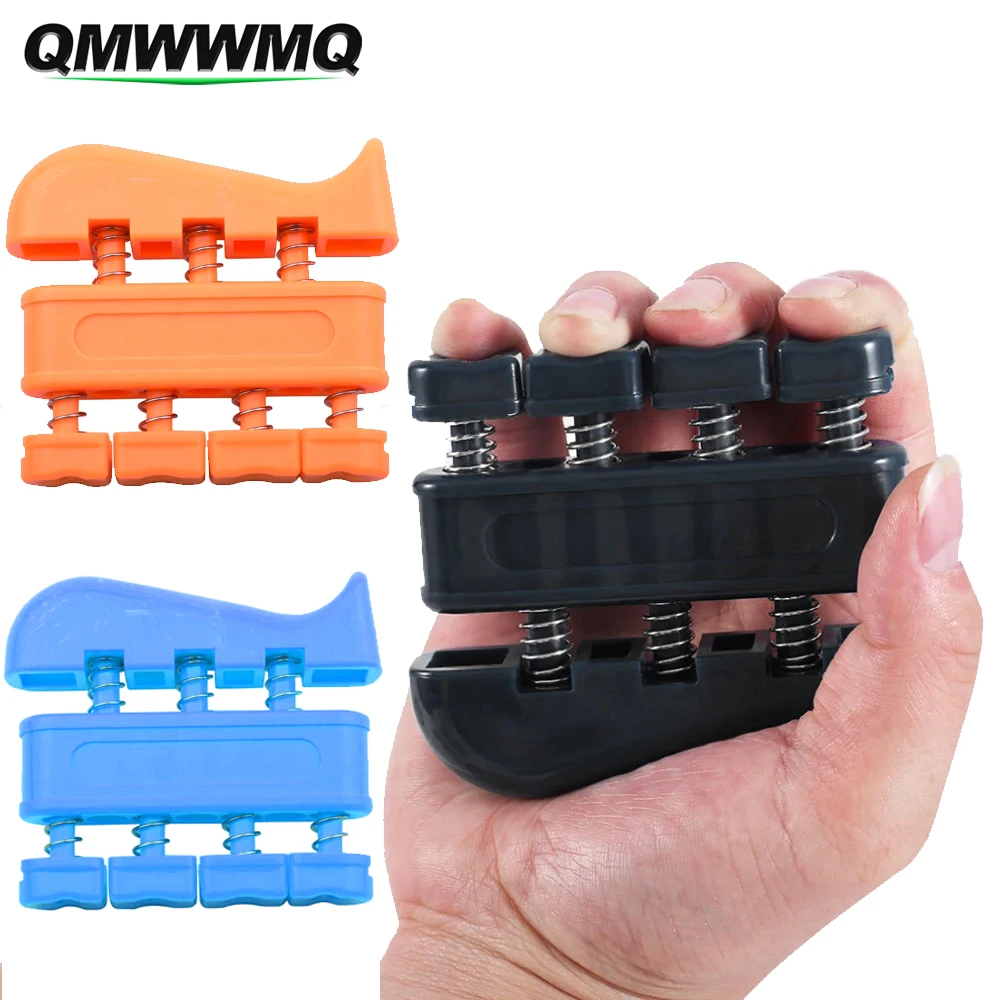 QMWWMQ 1Pcs Hand Exerciser, Finger Exerciser (Hand Grip Strengthener), Spring-Loaded, Finger-Piston System, Added Palm Cushion