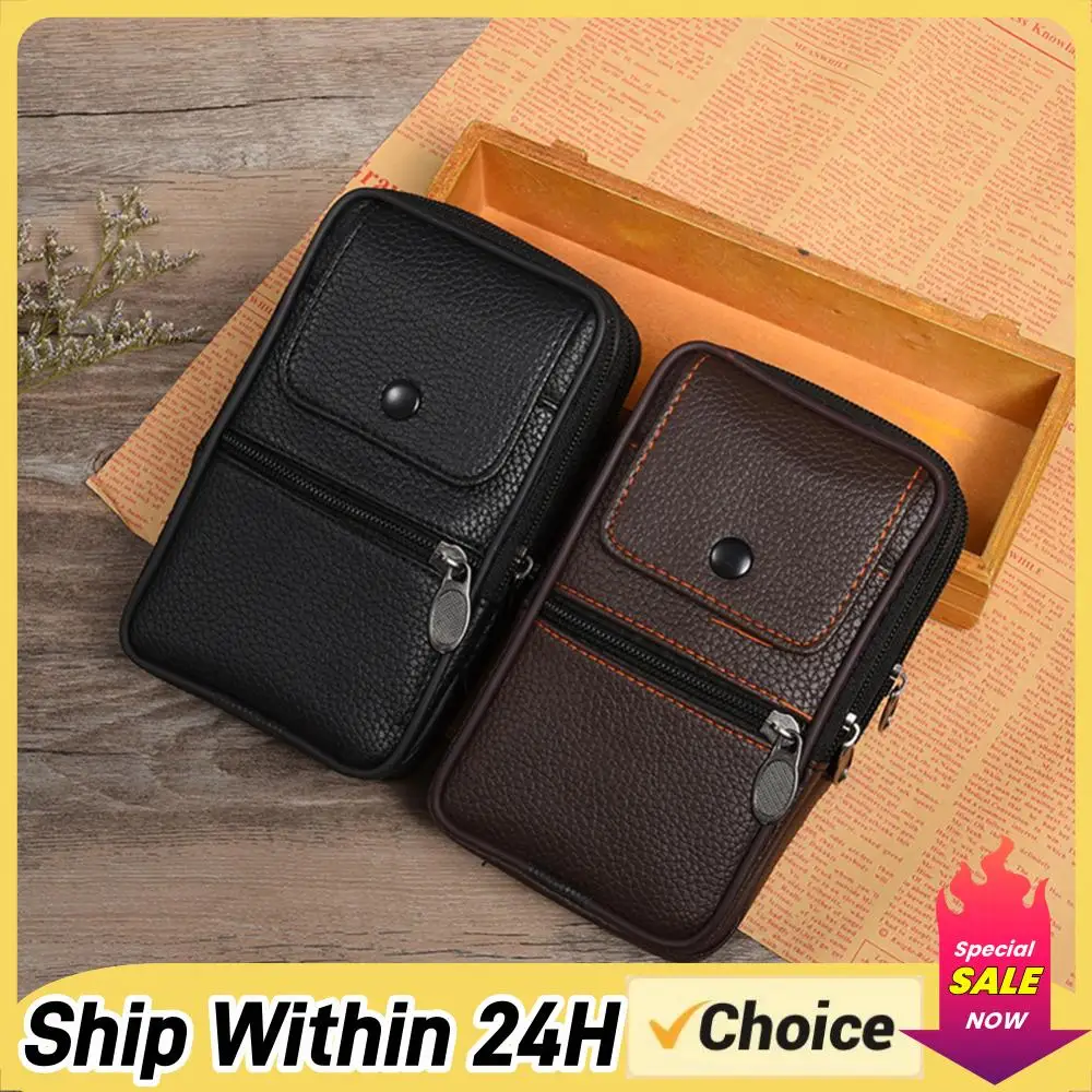 Men Waist Fanny Pack Multifunctional Cell Phone Bag Casual Belt Bum Pouch Coin Key Pouch Outdoor Purse Camping Hunting Bag