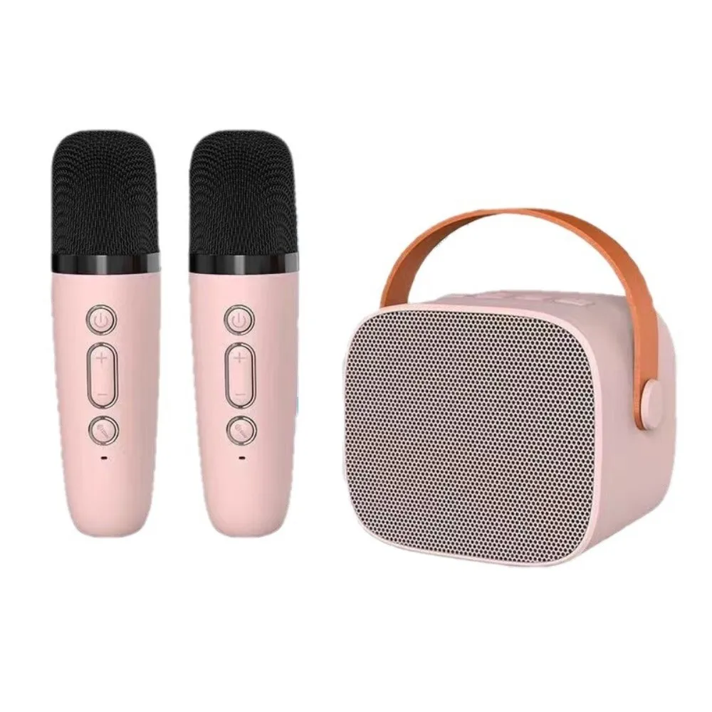 Haut-parleur Bluetooth karaoké à double Microphone, pour fêtes de chant sans fil, haut-parleur Portable sans fil pour usage domestique et extérieur