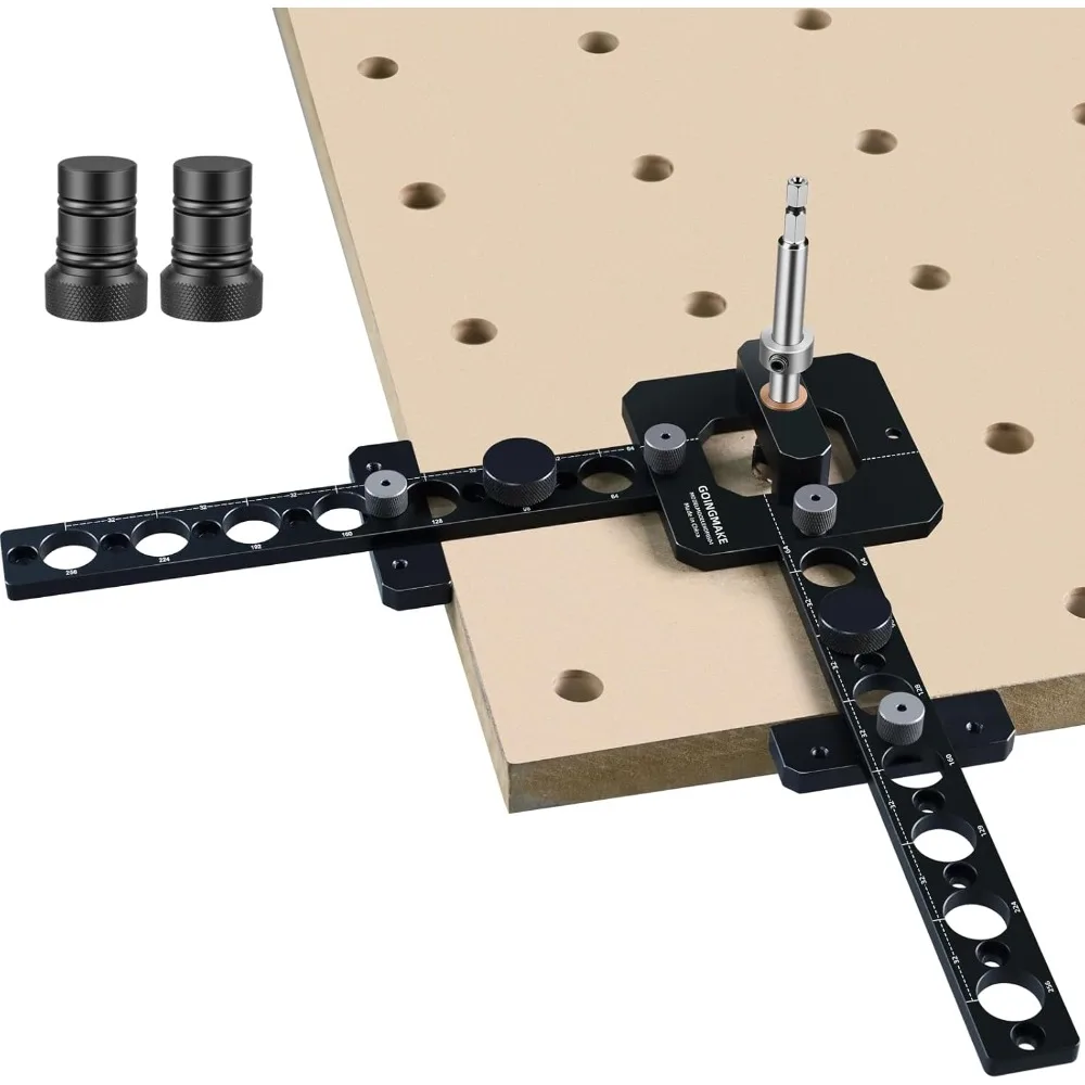 

Portable Drill Guide Jig for 3 4 Inch Workbench Dog Holes MFT Table Top Template