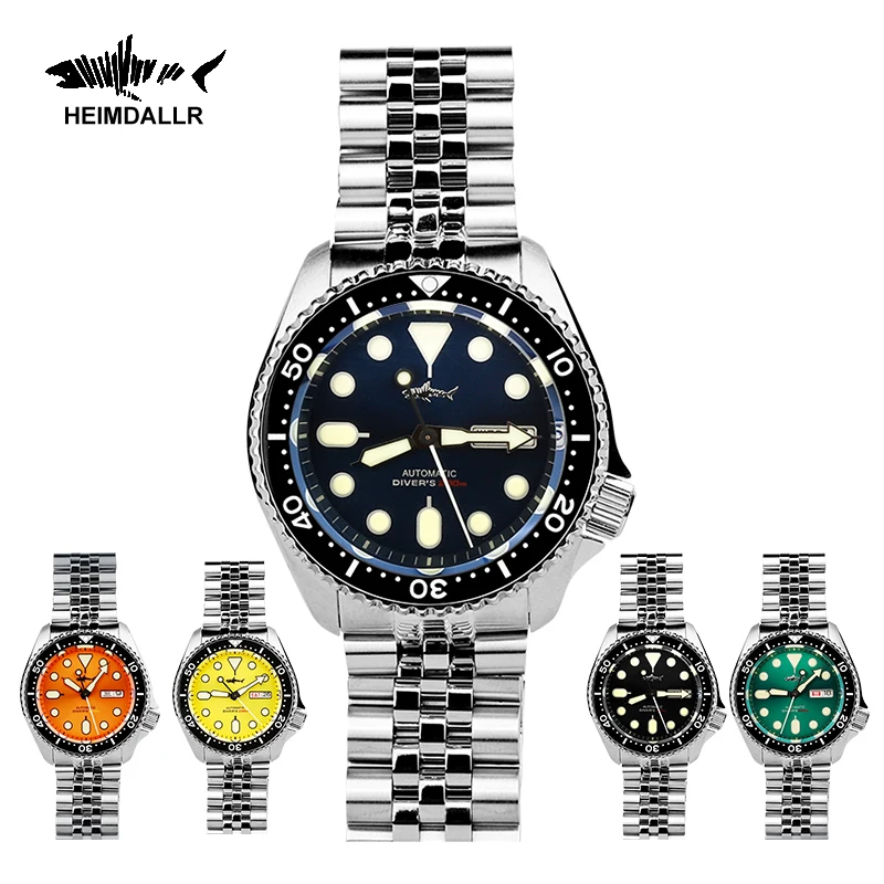 

HEIMDALLR Men Watch NH36 Movement Sharkey Skx007 Ceramic Bezel 200M Water Resistance Automatic Mechanical Dive Watch for men