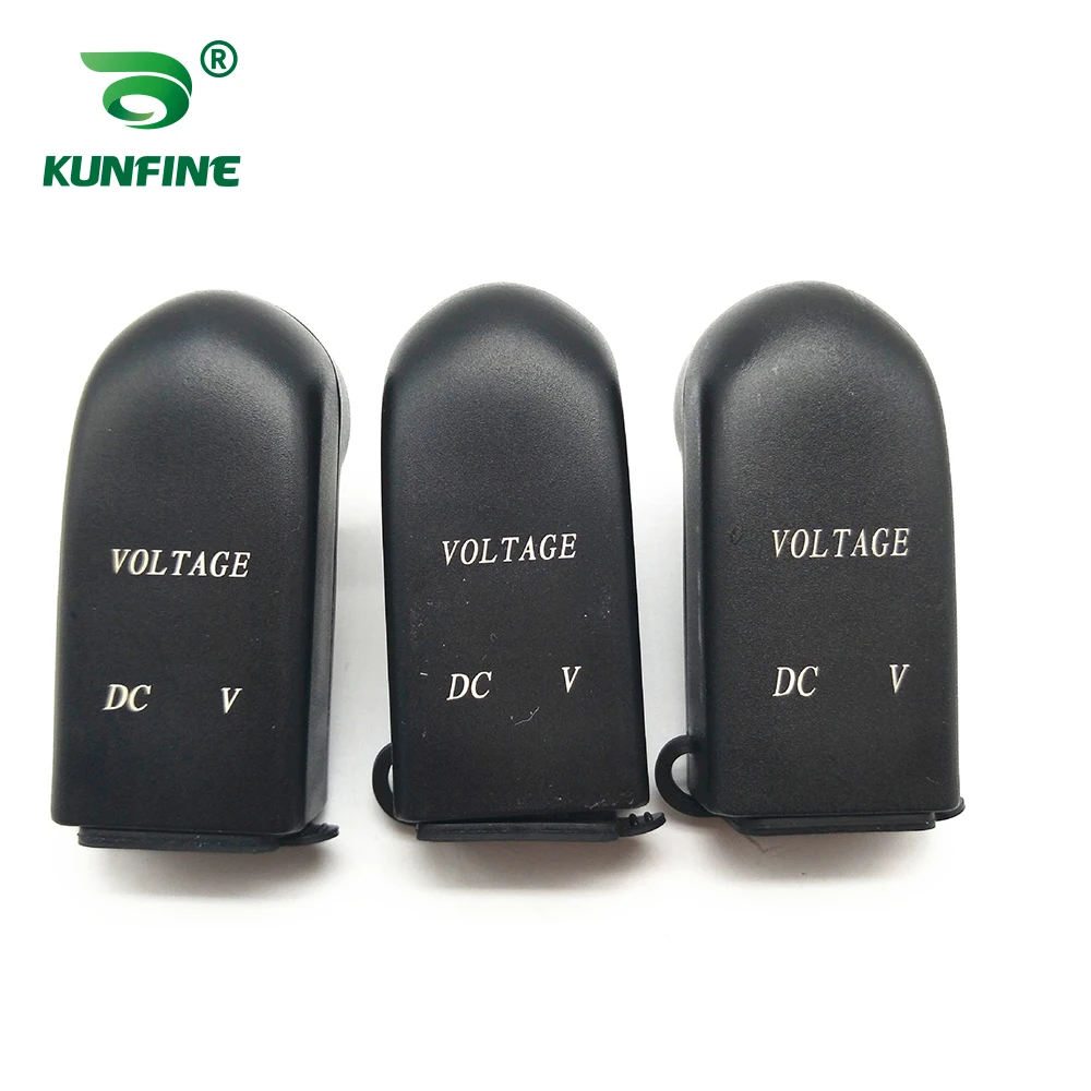 Car Charger Dual USB 4.8A 12-24V With Voltmeter For Phone Pad Charging