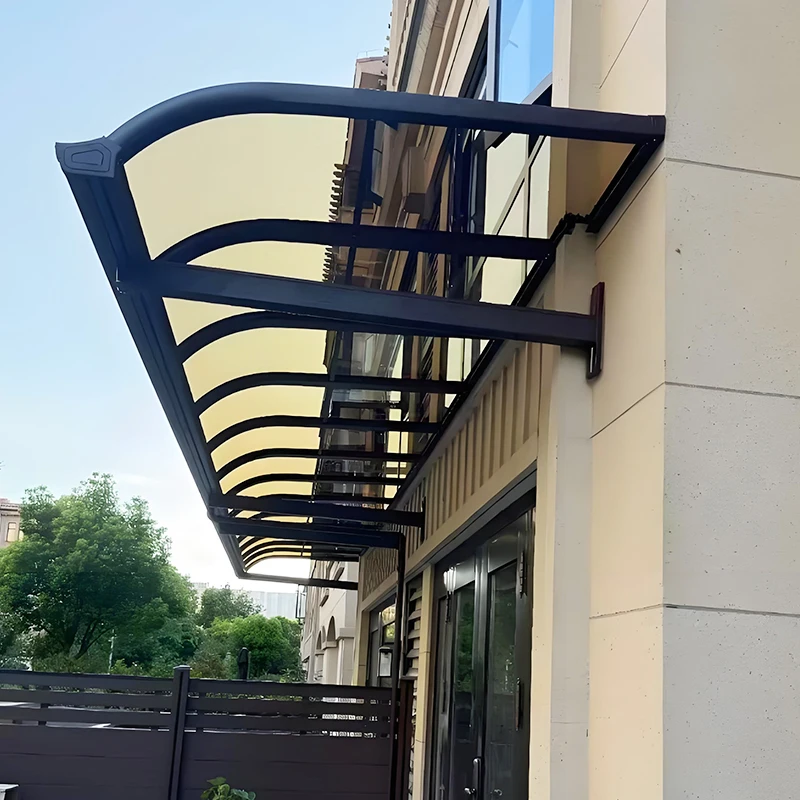 

Aluminium Frame Front Window Door Tent Polycarbonate Sun Protection Roof Canopy Awning Factory Direct Sale