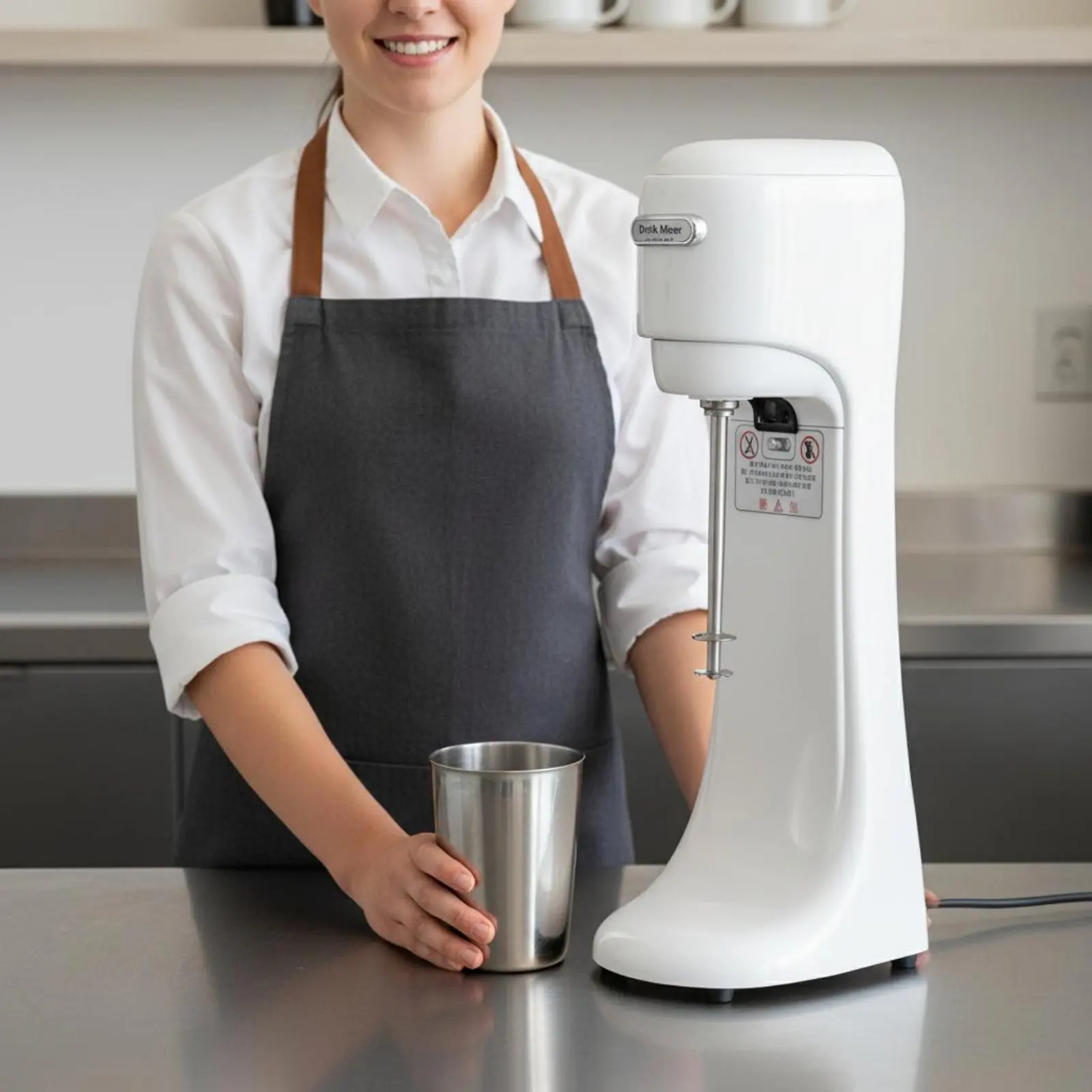 

Professional Frozen Drink Machine Easy to Clean Frozen Drink Blender Automatic Milk Tea Blender Solid Copper Engine Single Head