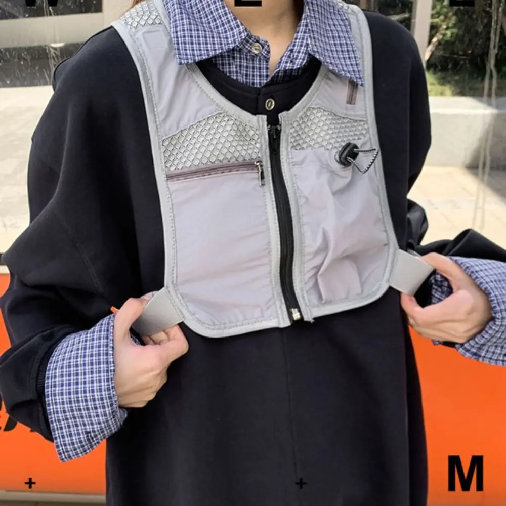 with Pockets Reflective Running Vest Pack Breathable Waterproof Running Hydration Vest Bag Adjustable Convenient Men's Chest Bag