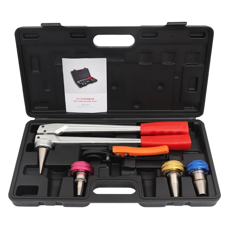 Uponor PEXパイプチューブエキスパンダー 1/2インチ、3/4インチ、1インチ ProPEX拡張ツールキット（水道およびラジエーター接続用）